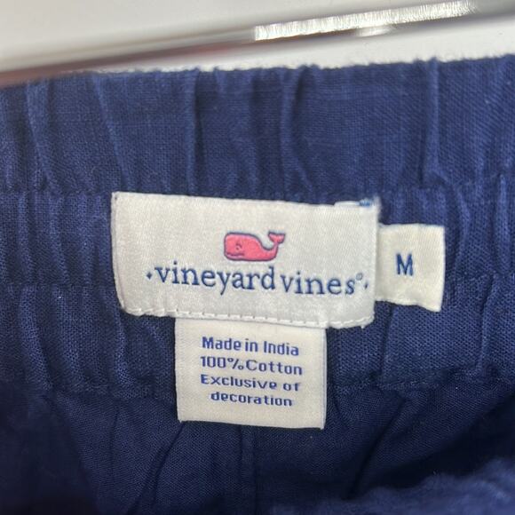 Vineyard Vines Eyelet Pull On Shorts - Navy - Medium - Picture 3 of 5